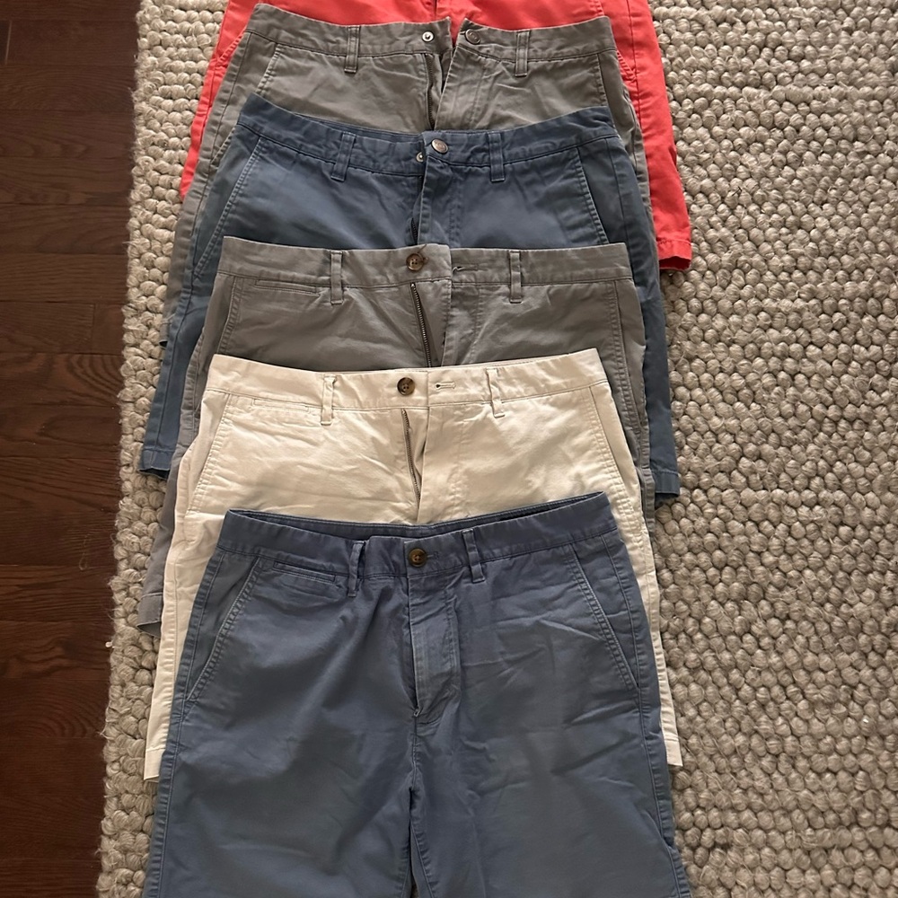 Bonobos Men's Flat Front Shorts - Red, Blue, Gray, khaki